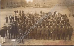 Allied prisoners. Cottbuss P.O.W. Camp. 1918.