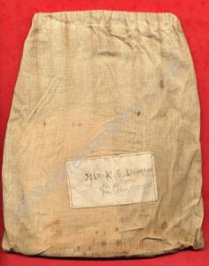 Canvas bag containing medical reports and dietary