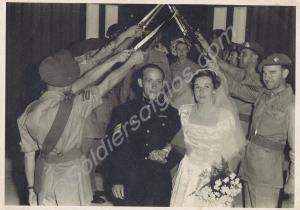 Wedding of Band Sergeant Geoff Fidoe. Gloucestersh