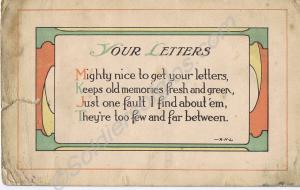Postcard to 16720 Private Albert Isaac Sargent. 12