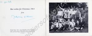 Christmas Card sent by Field Marshal Bernard Law M