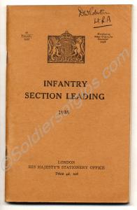 Booklet - "Infantry Section Leading". 1938.