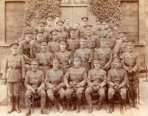 Officers in field service dress. 1st Battalion, Th