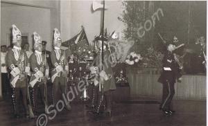 Soldiers in 18th C. costume. Changing of the Guard