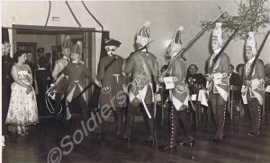 Soldiers in 18th C. costume. Changing of the Guard