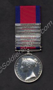 Military General Service medal with clasps for Tal