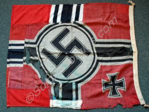 German Navy Nazi flag marked Reichkriegs-Flg 1,0 x