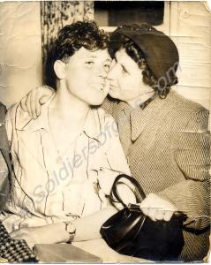22332706 Private Albert J. Hawkins in hospital wit