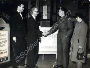 Civic reception for 22332706 Private Albert J. Haw