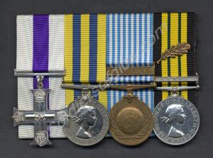 Group of four medals; Military Cross, Korean War M