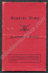 Certificate of Service for 3652597 Bandsman Frank