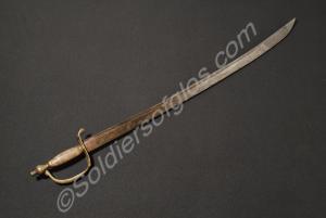 Infantry 'hanger' (sword). Portion of handguard ha