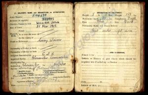 Soldier's Service and Pay Book. 5190439 Private Wi