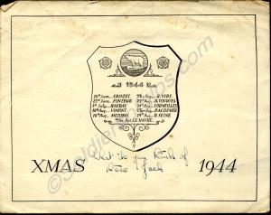 49th Division 1944 Chistmas card sent to 5190439 P