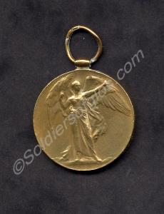 Allied Victory Medal.  35563 Private Thomas Wearin