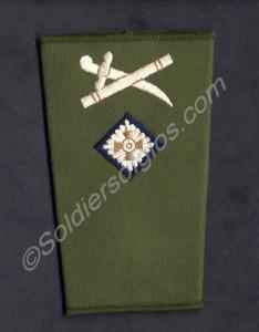 Officer's rank slide, embroidered in silver colour