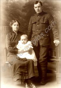 1235/200065 Sergeant Josiah Stephen Sanders with h