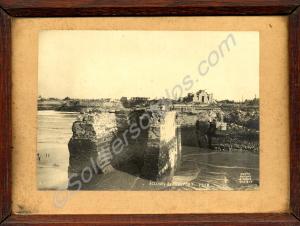 Framed photograph of  River Yser at Nieuport showi