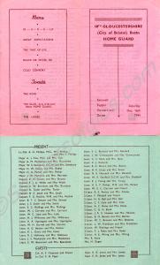 Two menu cards, one pink, one green, otherwise ide