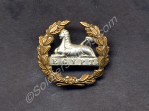 Back badge, white and bronze metal. 3013 Private F