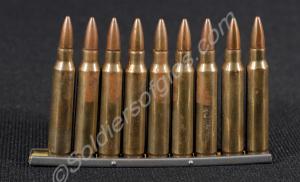 Ammunition clip with nine rounds for 5.56mm for AR