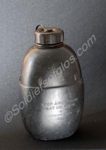 British Army issue black plastic water bottle. 198