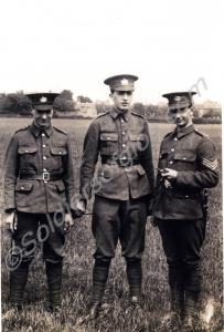 Three soldiers. 1023 Sergeant Alfred Charles Cohen