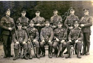 NCO.s with rifles from various regiments. 1023 Ser