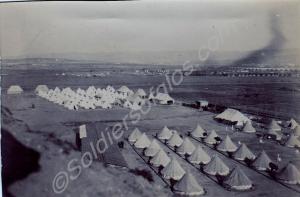 Tented encampment. 9th Battalion, The Gloucestersh