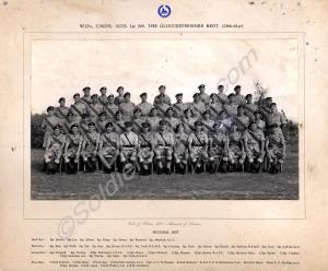 Warrant Officers and Colour Sergeants. 1st Battali