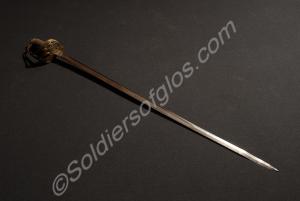 General officer's sword with crossed baton or tele