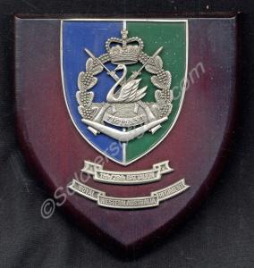 Plaque showing the insignia of the 11th/28th Batta