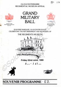 Programme of Grand Military Ball celebrating the r