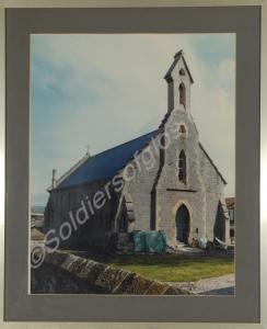 Framed photograph of the Regimental Chapel , Horfi