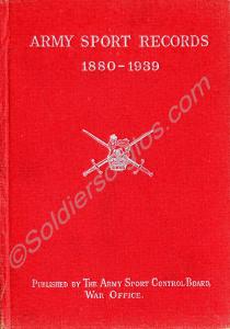 Army Sports Records 1880-1930.