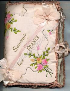 Embroidery sent from France by Arthur Ernest Allso