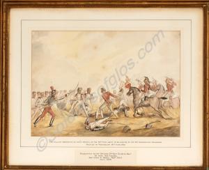 Framed watercolour - â€œThe Gallant Behaviour of L