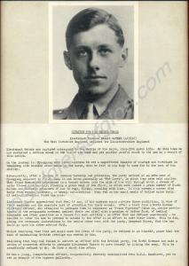 Framed photograph from magazine of 463718 Lieutena