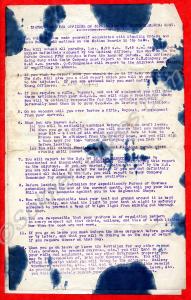 "Instructions For Officers On Joining 3rd Bn. Glou