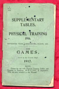 "Supplementary Tables Physical Training 1916. Repr