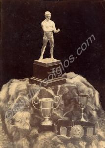 Four boxing trophies (including statuette for The