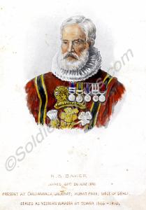 Pen & ink sketch of Yeoman Warder Henry George Bak