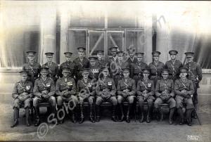 The officers of 1st Battalion, The Gloucestershire