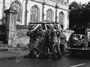 The funeral of Lance-Corporal Ian Bramley. Glouces