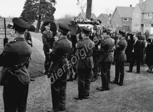 The funeral of Lance-Corporal Ian Bramley. Glouces