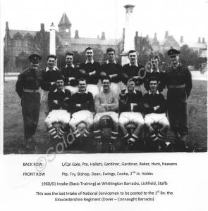 Intake (Basic Training) at Whittington Barracks,
