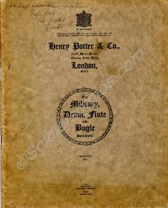 Military Drum, Flute and Bugle catalogue by Henry