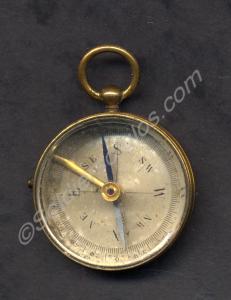 Pocket compass belonging to Captain Leslie Charles