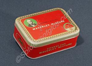 Tobacco tin with Sphinx emblems on either end.  Be