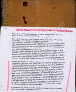 Notebook and funeral eulogy of 2006 relating to Li